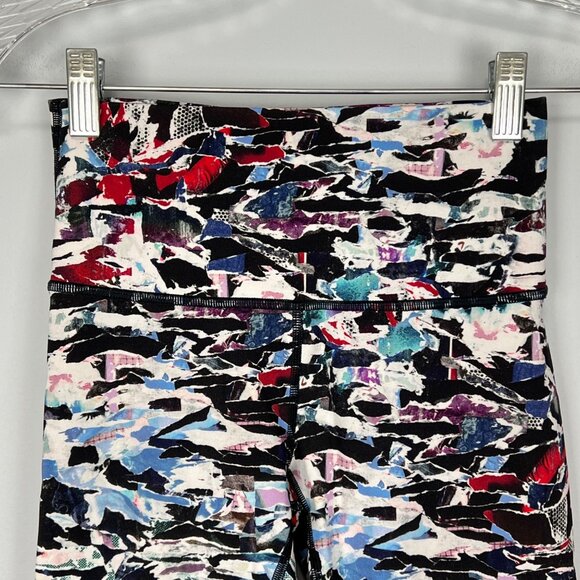 Lululemon Womens Wunder Under Hi Rise 1/2 Tight Culture Clash Multi Black size 4 - Picture 4 of 11